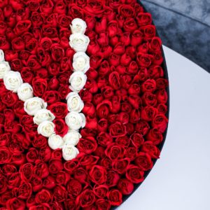 Noble Arrangement by Black Tulip Flowers