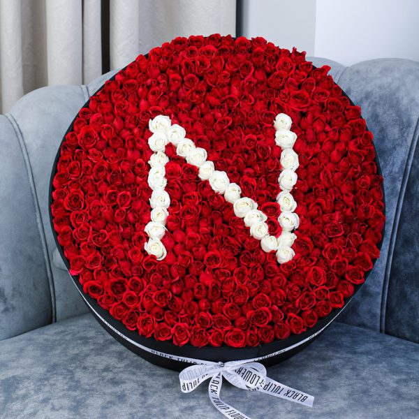 Noble Arrangement by Black Tulip Flowers