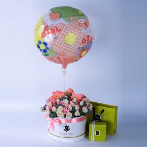 Nostalgic Pink Surprise - Baby Girl by Black Tulip Flowers