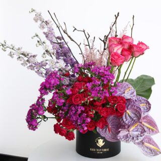 Opulent Box by Black Tulip Flowers