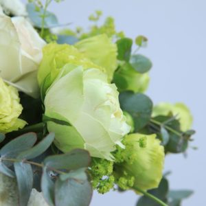 Peace and Abundance flower basket by Black Tulip Flowers