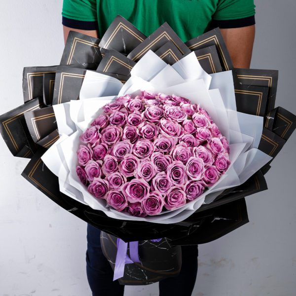 Purple Majesty bouquet by Black Tulip Flowers.