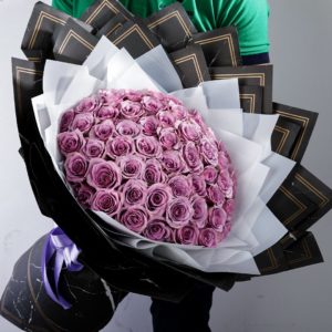 Purple Majesty bouquet by Black Tulip Flowers.