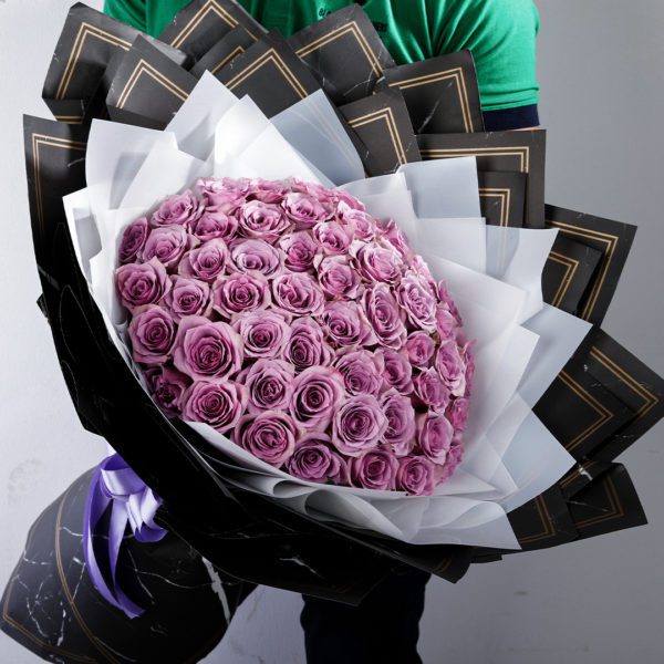 Purple Majesty bouquet by Black Tulip Flowers.