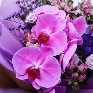 Purple Royalty flower bouquet composed with of purple flowers.