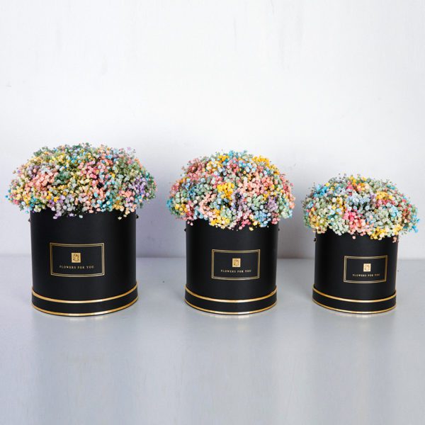 Rainbow Trio flower box by Black Tulip Flowers