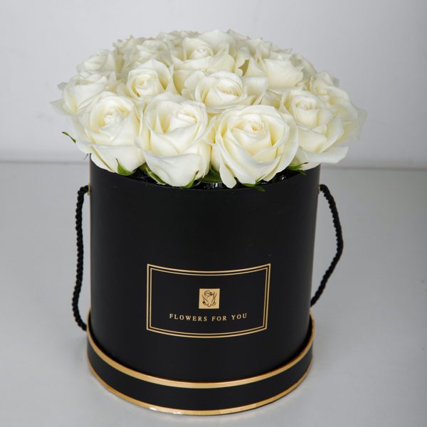 Reverence White by Black Tulip Flowers