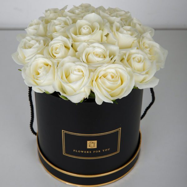 Reverence White by Black Tulip Flowers