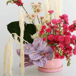 Sweet Lilac flower box by Black Tulip Flowers