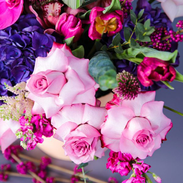 Sweet Superior flower box by Black Tulip Flowers.