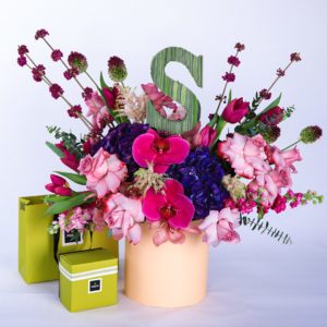 Sweet Superior flower box with Patchi by Black Tulip Flowers.
