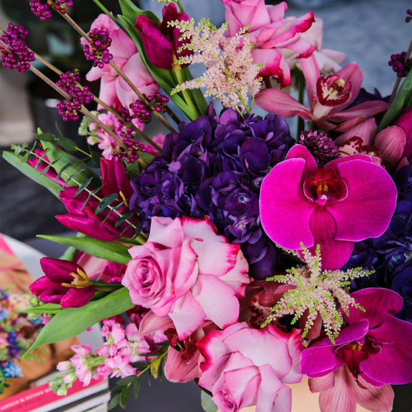 Sweet Superior flower box with Patchi by Black Tulip Flowers.