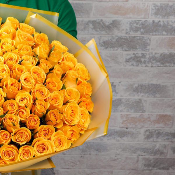 Yellow Delight bouquet by Black Tulip Flowers.