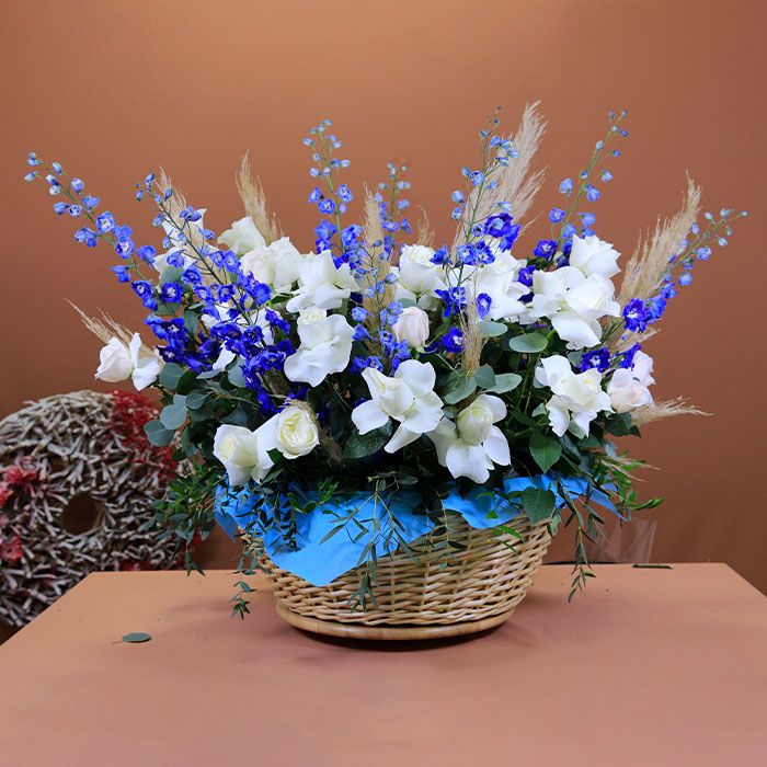 Warm Welcoming Flower Basket