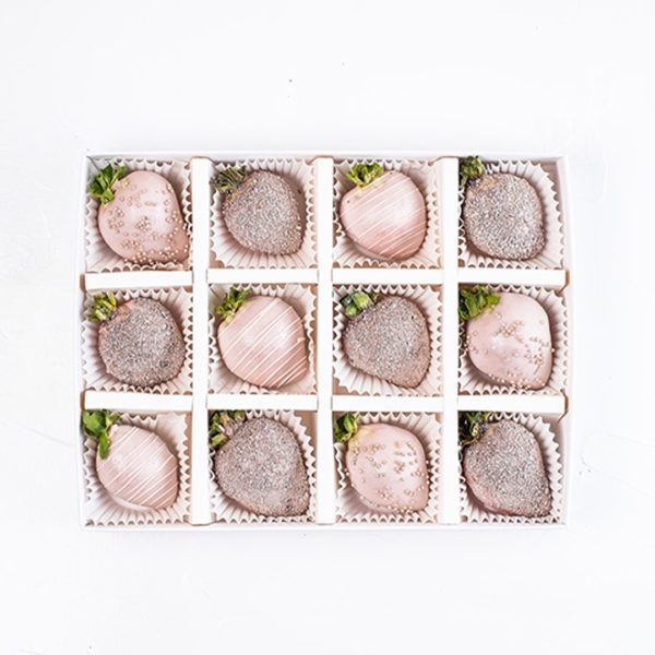 Sparkling Chocolate Covered Strawberries