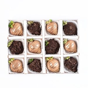 Golden and Dark Chocolate Covered Berries