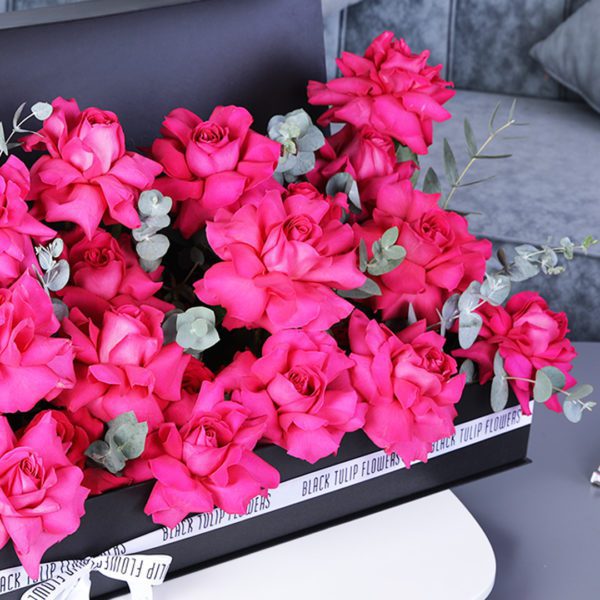 Compassionate Surprise flower box by Black Tulip Flowers