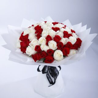 Cream and Romance bouquet by Black Tulip Flowers