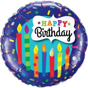 Happy Birthday Candles Balloon by Black Tulip Flowers