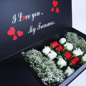My Treasure by Black Tulip Flowers