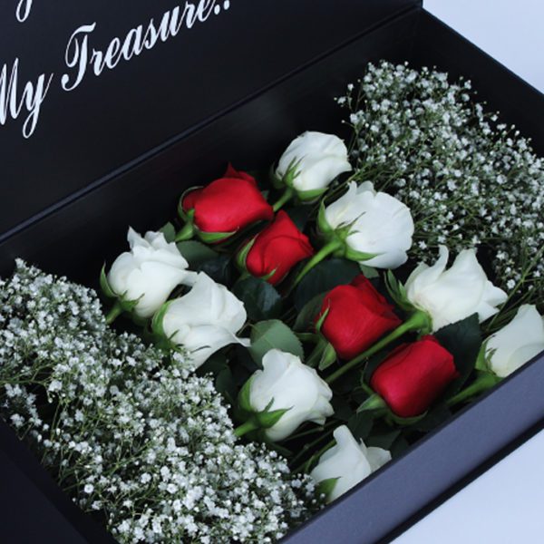My Treasure by Black Tulip Flowers