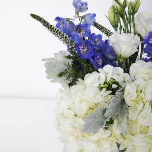 Pleasing Centerpiece by Black Tulip Flowers