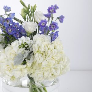 Pleasing Centerpiece by Black Tulip Flowers