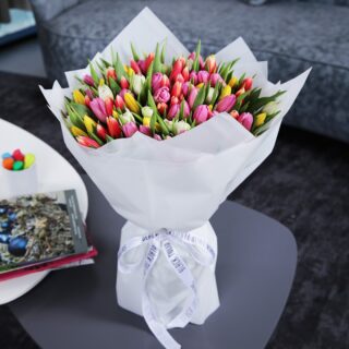 Radiant Tulips bouquet by Black Tulip Flowers