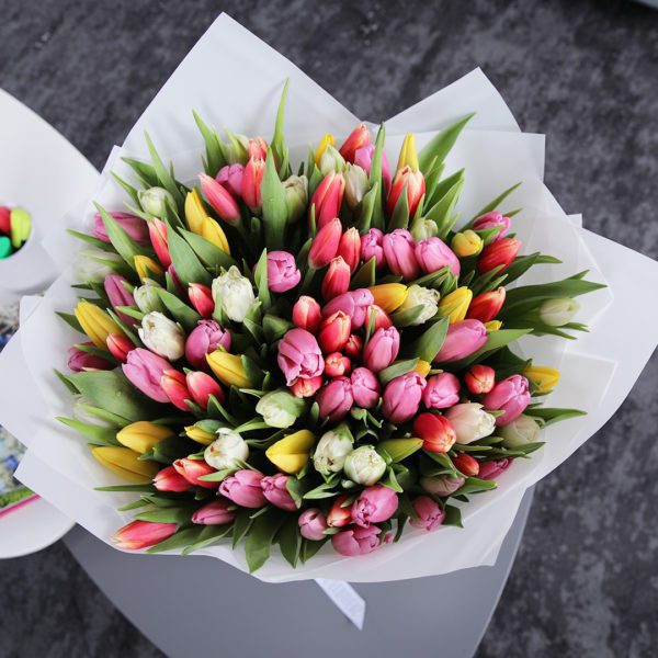 Radiant Tulips bouquet by Black Tulip Flowers