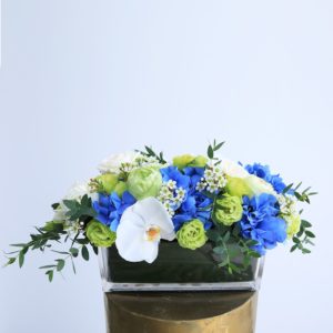 Sincere Centerpiece flower arrangement by Black Tulip Flowers