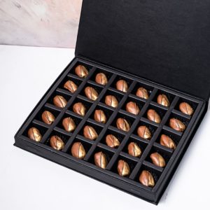 Milk chocolate and Gold Coated Dates