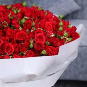 Ravishing Red Spray Rose