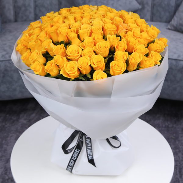 Yellow Shiny Roses