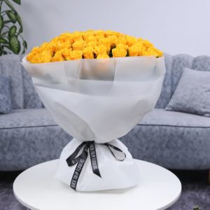 Yellow Shiny Roses