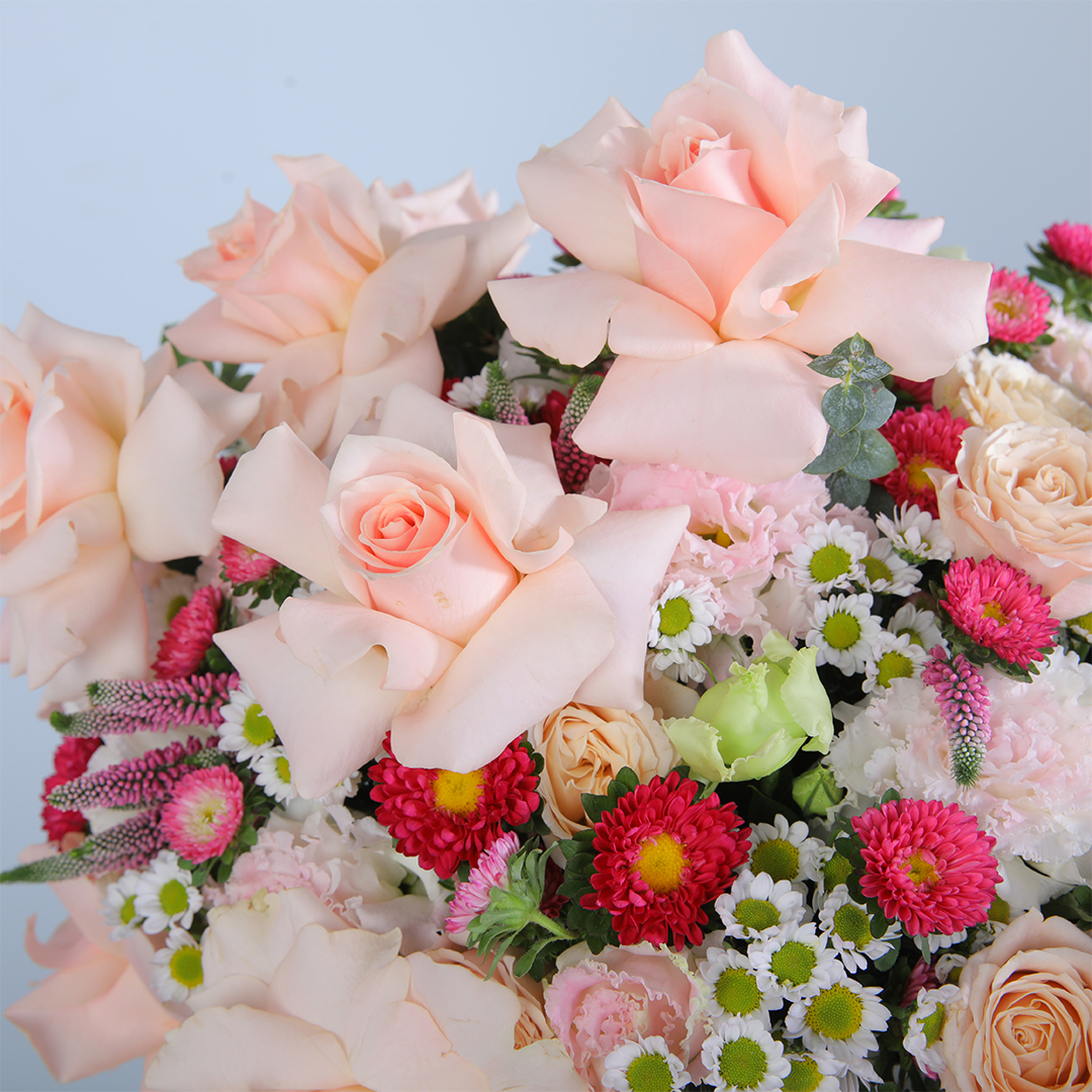 Peach & Green Harmony Bouquet