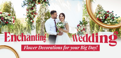 grand wedding flower decoration banner