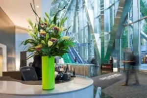 Office Flower Arrangements Beyond the Reception