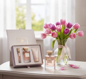 Perfume Gift Set with Tulips 6 11zon