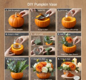 Step by step DIY pumpkin vase beginner friendly 6 11zon e1759150711580