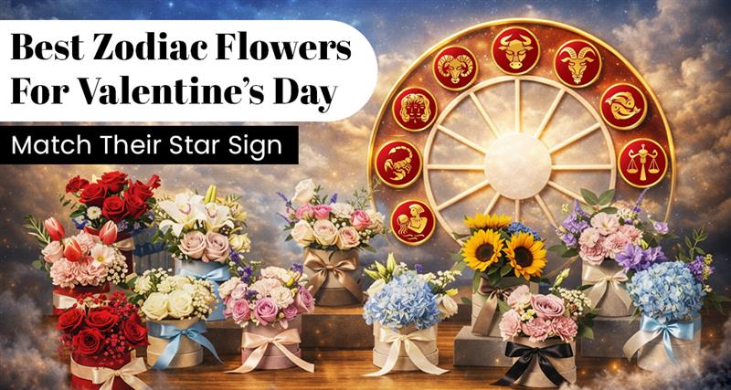 Best zodiac flowers for Valentine’s Day matched with star signs