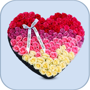 Heart Shaped Flower arrangements