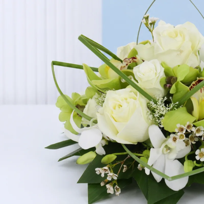 ivory-orchid-floral-display_01 ivory orchid floral display 01