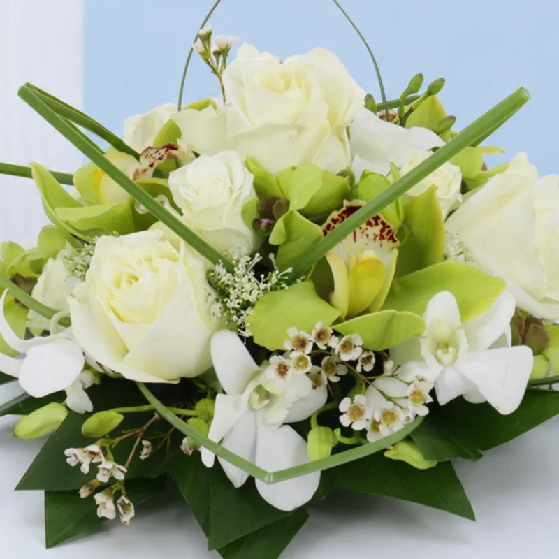 ivory-orchid-floral-display_03 ivory orchid floral display 03