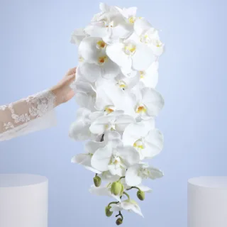 Ivory Wedding Cascade Arrangement