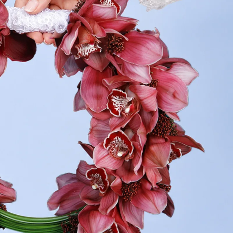 orchid charm bridal bouquet 02