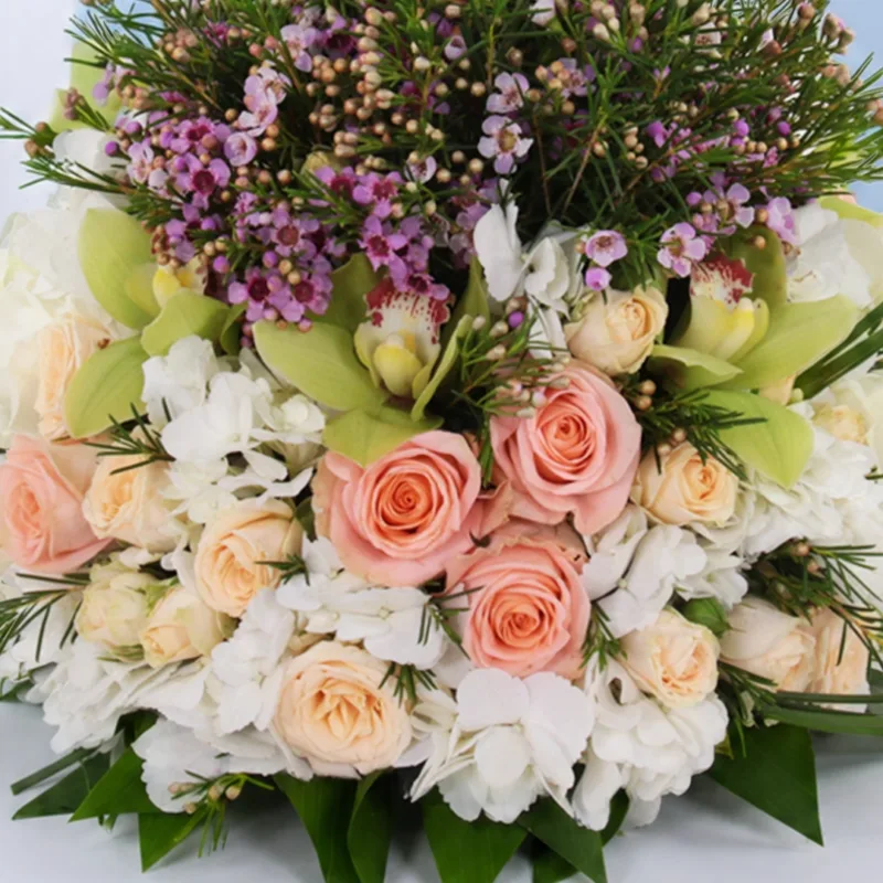 peach-rose-table-centrepiece_04 peach rose table centrepiece 04