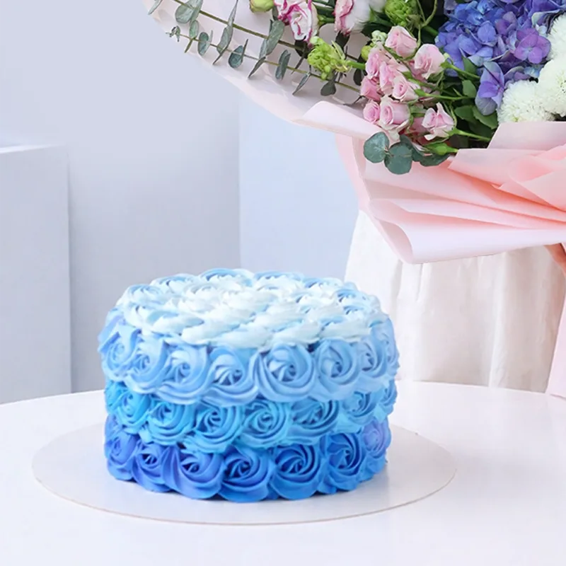 pink bloom swirl cake combo 02