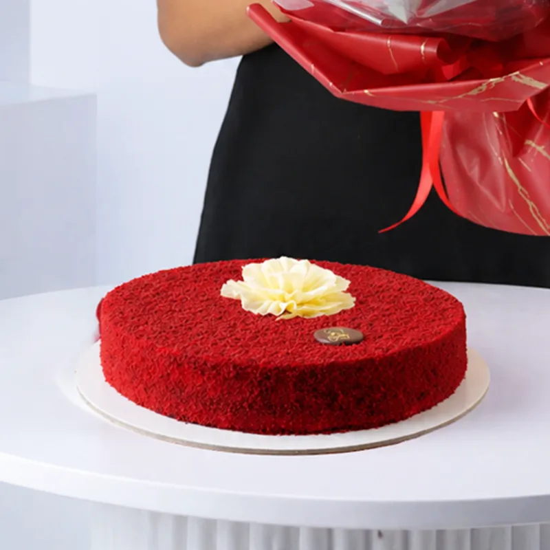royal red rose tulip cake gift 03