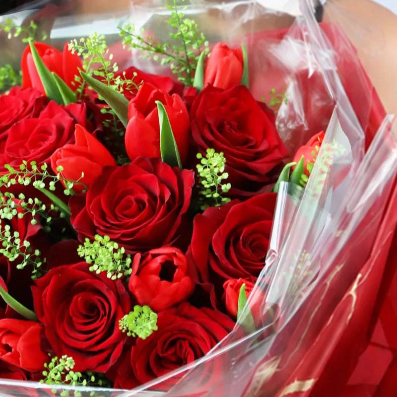 royal red rose tulip cake gift 04