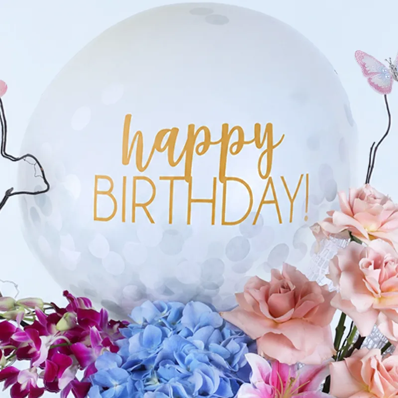 blue hydrangea orchid birthday box 03